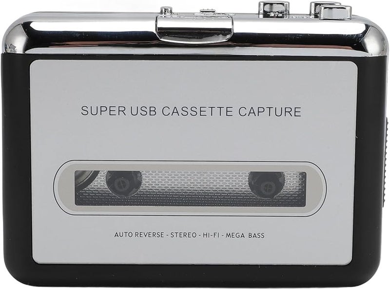 USB Cassette Player Recorder with Headphones Convert Tape to MP3 Digital Audio - Image 1